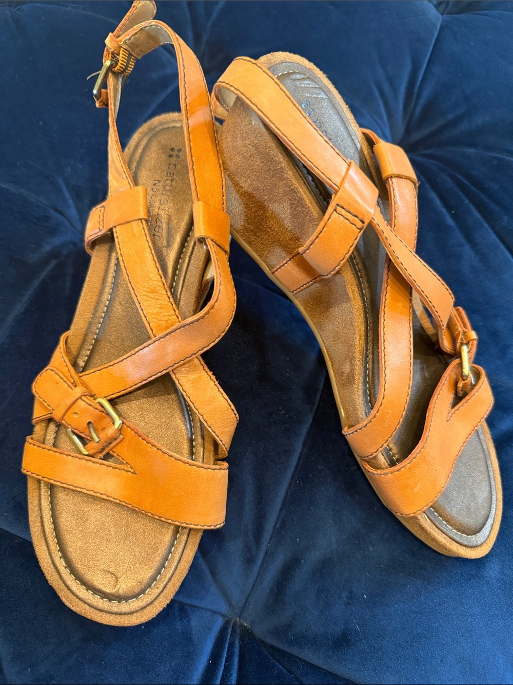Women's Naturalizer Tan Leather Slingback Sandals